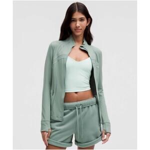 NWT Lululemon Define Jacket Nulu Crater Blue Full Zip Active Yoga Workout Size 6